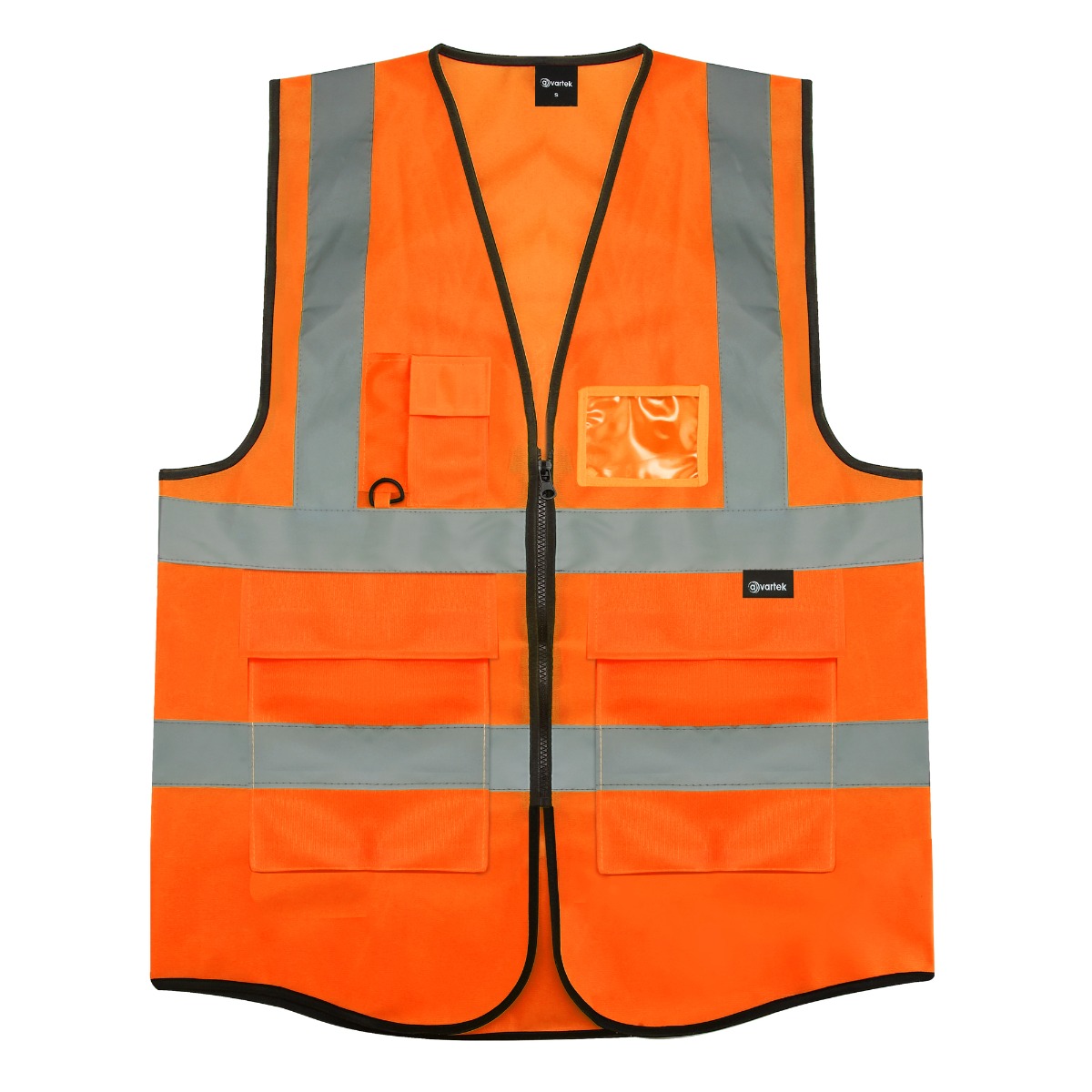 wp-image-avartek-4525.jpg Orange Hi-Vis Vest / Class 2 Safety Vest Hi-Visibility Waistcoat - Extra Large - Image 1