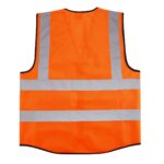 Hi Vis Vest Vest Orange - High Viz Visibility Work Safety Waistcoat - Large - Image 5