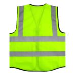 Hi Vis Vest Vest Yellow - High Viz Visibility Work Safety Waistcoat - Medium - Image 5