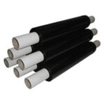 6 x Extended Core Stretch Film Wrap Black 500mm x 260m 20 microns