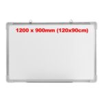 Avartek Magnetic Drywipe Whiteboard Aluminium Frame - 1200 x 900mm (120 x 90cm)