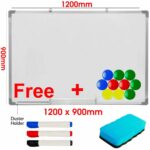 Avartek Magnetic Drywipe Whiteboard Aluminium Frame - 1200 x 900mm (120 x 90cm) - Image 2