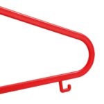 40 x Red Plastic Children's Clothes Hangers with Shoulder Notches - 29cm - Image 5