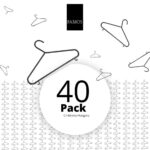 40 x Purple Plastic Children's Clothes Hangers with Shoulder Notches - 29cm - Image 5