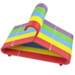 40 x Multicolour Plastic Children's Clothes Hangers with Shoulder Notches - 29cm