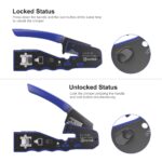 Professional RJ45 Crimping Tool Crimper for CAT6a CAT6 CAT5e CAT5 Pass Through Connectors - Image 5