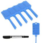 100 Self Locking Key Tags Keytags Garages Car Sales Workshops Caravans - Blue