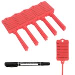 100 Self Locking Key Tags Keytags Garages Car Sales Workshops Caravans - Red