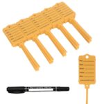 50 Self Locking Key Tags Keytags Garages Car Sales Workshops Caravans - Orange