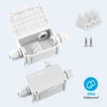 3 Way IP66 Waterproof Cable Connector Junction Box 93 x 55 x 36mm (White) - Image 4