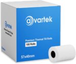 57mm x 40mm Thermal (Box of 100) Card Machine Paper PDQ Rolls