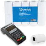 57x40 Card Machine Rolls (10 Rolls) PDQ Credit Card Rolls - AVARTEK