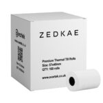 Verifone - VX-675 Credit Card Machine Rolls / PDQ Rolls - Box of 100 Rolls