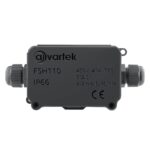 2 Way IP66 Waterproof Cable Connector Junction Box 93 x 55 x 36mm (Black)