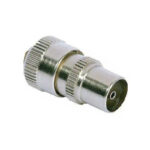 Female Coax Coaxial Aerial Freeview TV Plug Screw Type Cable Connector