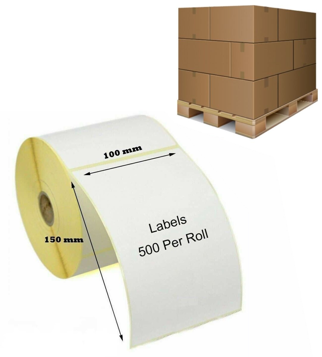 wp-image-avartek-5568.jpg 102 x 152mm (4x6" 500 Labels) Zebra Thermal Labels (72 Boxes) - 1 Pallet - Image 1