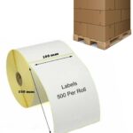 102 x 152mm (4x6" 500 Labels) Zebra Thermal Labels (48 Boxes) - 1 Pallet