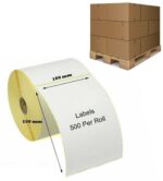 102 x 152mm (4x6" 500 Labels) Zebra Thermal Labels (48 Boxes) - 1 Pallet