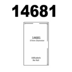 Dymo 14681 / S0719250 Compatible Labels, 57mm Diameter, 160 Labels, White, Permanent - Image 2