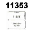 Dymo 11353 / S0722530 Compatible Labels, 12mm x 24mm, 1000 Labels, White, Permanent - Image 2