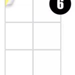 A4 Label Sheets 6 Labels Per Sheet 99.1 x 93.1mm - 100 Sheets
