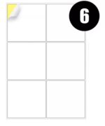 A4 Label Sheets 6 Labels Per Sheet 99.1 x 93.1mm - 100 Sheets