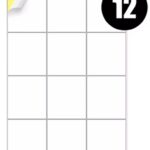 A4 Label Sheets 12 Labels Per Sheet 99.1 x 42.3mm - 100 Sheets