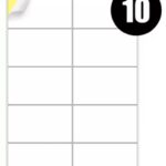A4 Label Sheets 10 Labels Per Sheet 99.1 x 57mm - 100 Sheets