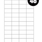 A4 Label Sheets 48 Labels Per Sheet 45.7 x 21.2mm - 100 Sheets