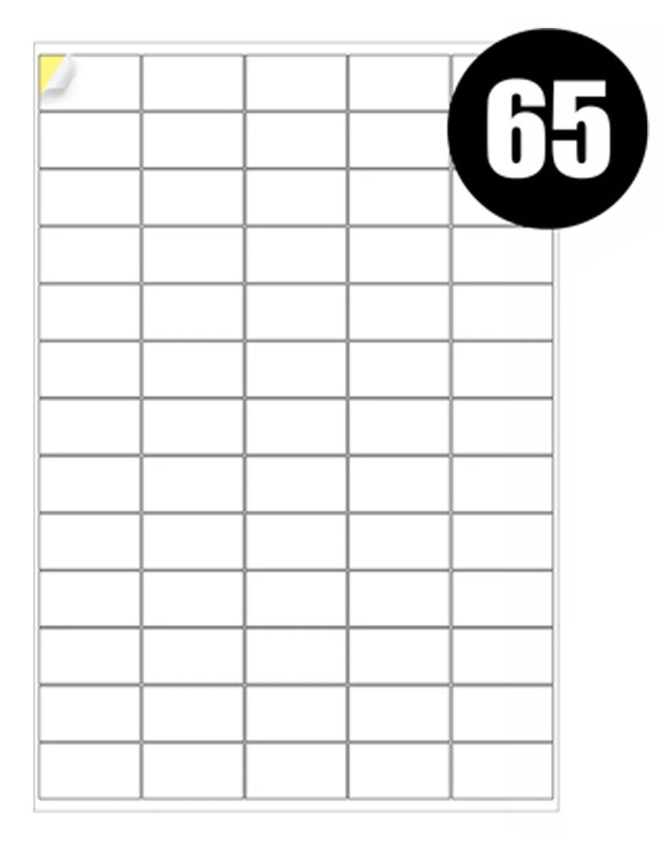 wp-image-avartek-5801.jpg A4 Label Sheets 65 Labels Per Sheet 38.1 x 21.2mm - 100 Sheets - Image 1