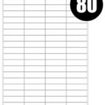 A4 Label Sheets 80 Labels Per Sheet 44.5 x 24.7mm - 100 Sheets