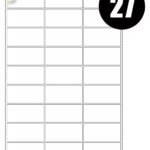 A4 Label Sheets 27 Labels Per Sheet 66 x 30mm - 100 Sheets