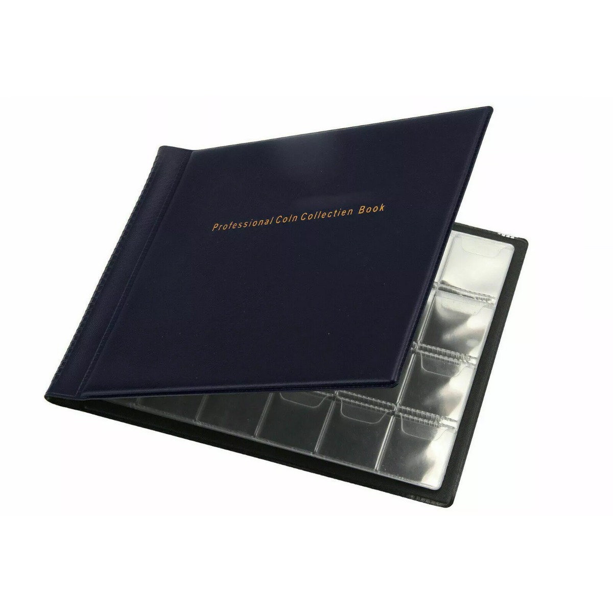 wp-image-avartek-5817.jpg 240 Pockets Blue Coin Collection Album Money Storage Case Holder - Image 1