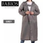 Waterproof Grey Poncho Raincoat for Men / Women