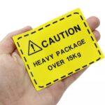 Caution Heavy Package Over 15kg Labels. Ideal for Amazon FBA / Warehouse - Image 2