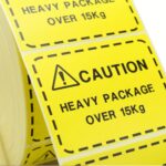 Caution Heavy Package Over 15kg Labels. Ideal for Amazon FBA / Warehouse - Image 3