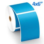 4x6" 100 x 150mm Blue Direct Thermal Labels 500/Roll Zebra Toshiba Citizen 6x4 - Image 3