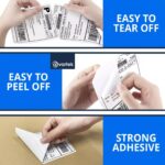 58mm x 32mm White Thermal Direct Printer Labels 800 Per Roll Self Adhesive Label - Image 2