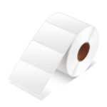 58mm x 40mm direct thermal labels, 800 Roll, 38mm core. Permanent Adhesive