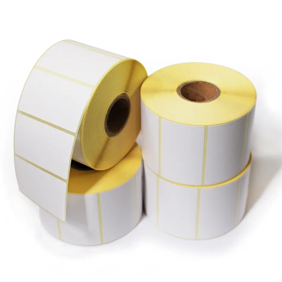wp-image-avartek-6065.jpeg 50mm x 25mm 2x1 inch White Thermal Direct 38mm Core Printer Labels 1000 Per Roll - Image 1