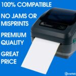 50mm x 25mm 2x1 inch White Thermal Direct 44mm Core Printer Labels 1000 Per Roll - Image 3