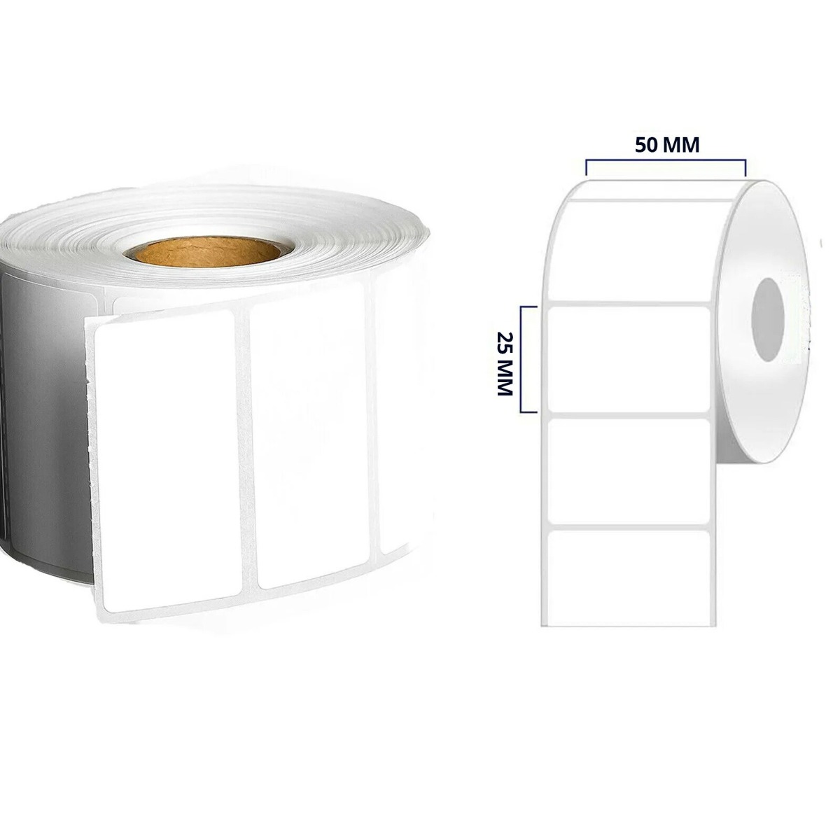 wp-image-avartek-6091.jpeg 50mm x 25mm White Thermal Direct Printer Labels 2000 Per Roll 75mm Core - Image 1