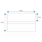 150x42mm Franking Machine Double Labels For Pitney Bowes Neopost - 500 Labels - Image 2