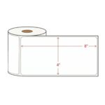 4x8" (102 x 210mm) Direct Thermal Labels - 210 Labels Per Roll - Image 2