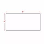 4x8" (102 x 210mm) Direct Thermal Labels - 210 Labels Per Roll - Image 5