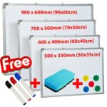 Avartek Magnetic Whiteboard Dry Wipe Steel Wall Mountable Board - Various Sizes