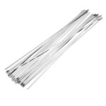 4.6mm x 150mm Stainless Steel Silver Cable Ties - Pack of 100