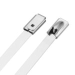 4.6mm x 150mm Stainless Steel Silver Cable Ties - Pack of 100 - Image 3